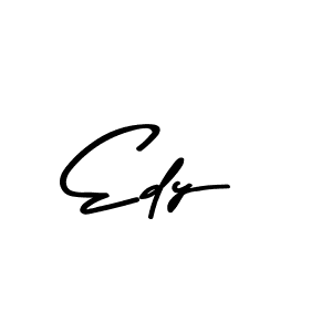 How to make Edy name signature. Use Asem Kandis PERSONAL USE style for creating short signs online. This is the latest handwritten sign. Edy signature style 9 images and pictures png