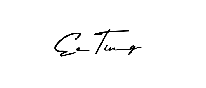 You should practise on your own different ways (Asem Kandis PERSONAL USE) to write your name (Ee Ting) in signature. don't let someone else do it for you. Ee Ting signature style 9 images and pictures png