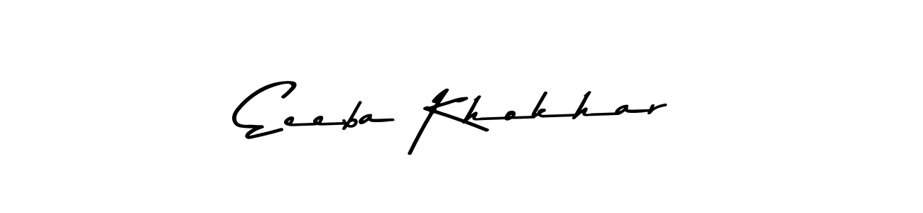How to Draw Eeeba Khokhar signature style? Asem Kandis PERSONAL USE is a latest design signature styles for name Eeeba Khokhar. Eeeba Khokhar signature style 9 images and pictures png