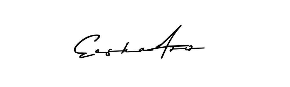 Use a signature maker to create a handwritten signature online. With this signature software, you can design (Asem Kandis PERSONAL USE) your own signature for name Eesha Aziz. Eesha Aziz signature style 9 images and pictures png