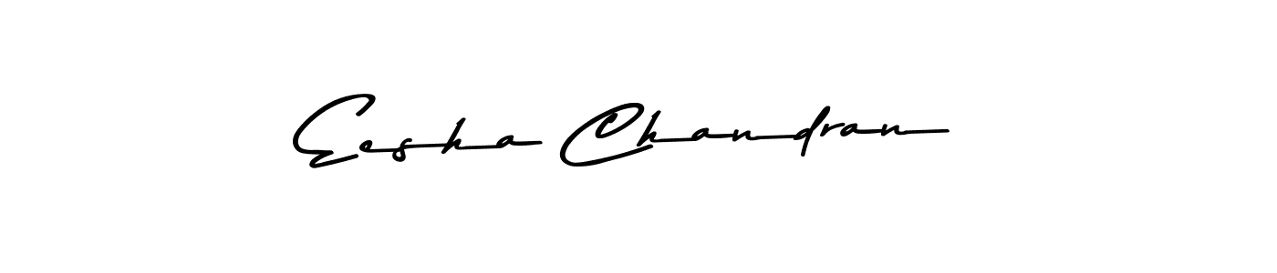 Use a signature maker to create a handwritten signature online. With this signature software, you can design (Asem Kandis PERSONAL USE) your own signature for name Eesha Chandran. Eesha Chandran signature style 9 images and pictures png