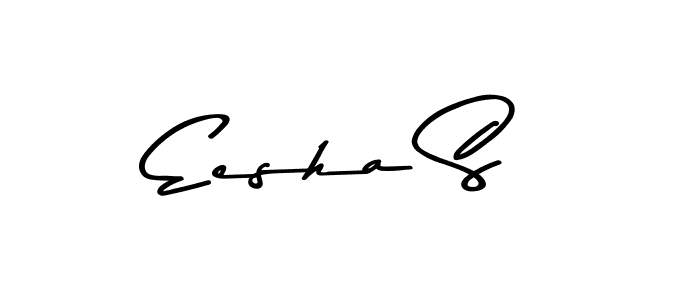 How to make Eesha S signature? Asem Kandis PERSONAL USE is a professional autograph style. Create handwritten signature for Eesha S name. Eesha S signature style 9 images and pictures png