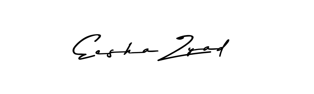 Create a beautiful signature design for name Eesha Zyad. With this signature (Asem Kandis PERSONAL USE) fonts, you can make a handwritten signature for free. Eesha Zyad signature style 9 images and pictures png