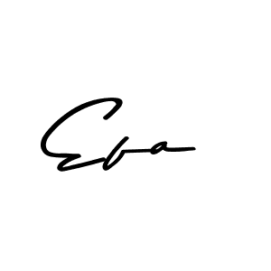 Efa stylish signature style. Best Handwritten Sign (Asem Kandis PERSONAL USE) for my name. Handwritten Signature Collection Ideas for my name Efa. Efa signature style 9 images and pictures png