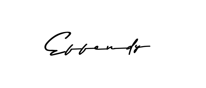 Design your own signature with our free online signature maker. With this signature software, you can create a handwritten (Asem Kandis PERSONAL USE) signature for name Effendy. Effendy signature style 9 images and pictures png