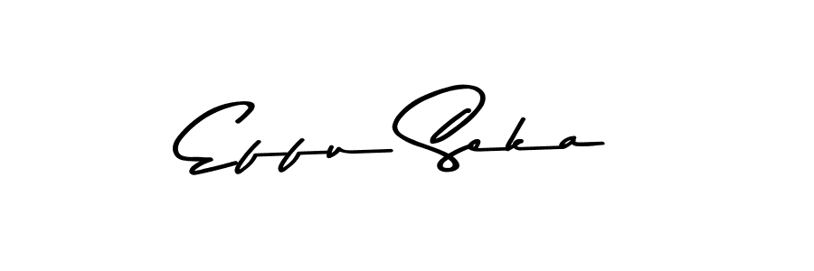 Design your own signature with our free online signature maker. With this signature software, you can create a handwritten (Asem Kandis PERSONAL USE) signature for name Effu Seka. Effu Seka signature style 9 images and pictures png