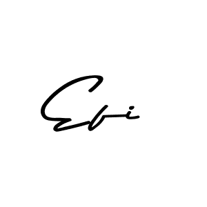 Make a beautiful signature design for name Efi. With this signature (Asem Kandis PERSONAL USE) style, you can create a handwritten signature for free. Efi signature style 9 images and pictures png