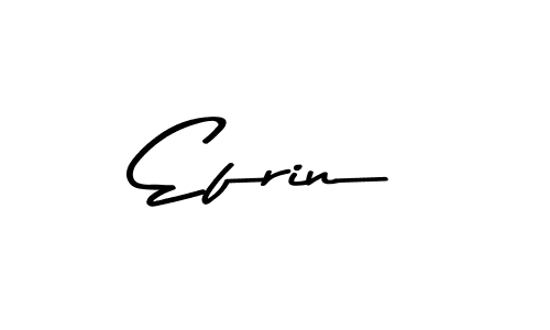How to make Efrin name signature. Use Asem Kandis PERSONAL USE style for creating short signs online. This is the latest handwritten sign. Efrin signature style 9 images and pictures png