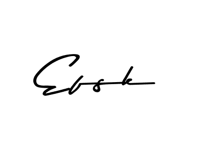 This is the best signature style for the Efsk name. Also you like these signature font (Asem Kandis PERSONAL USE). Mix name signature. Efsk signature style 9 images and pictures png