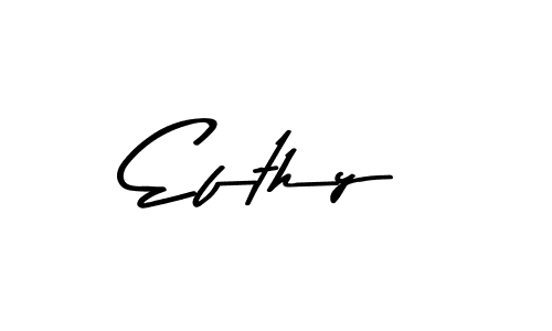 Also we have Efthy name is the best signature style. Create professional handwritten signature collection using Asem Kandis PERSONAL USE autograph style. Efthy signature style 9 images and pictures png