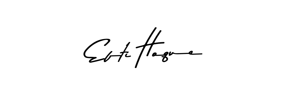Make a beautiful signature design for name Efti Hoque. Use this online signature maker to create a handwritten signature for free. Efti Hoque signature style 9 images and pictures png