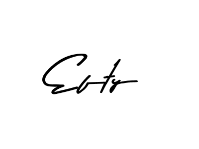 Efty stylish signature style. Best Handwritten Sign (Asem Kandis PERSONAL USE) for my name. Handwritten Signature Collection Ideas for my name Efty. Efty signature style 9 images and pictures png