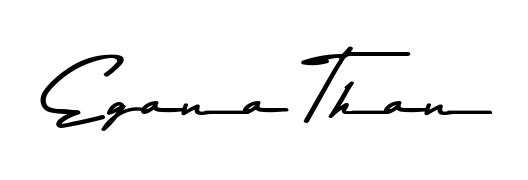 Get inspired by this graceful Asem Kandis PERSONAL USE signature style for name Egana Than. Smooth loops and balanced proportions for everyday use. Egana Than signature style 9 images and pictures png