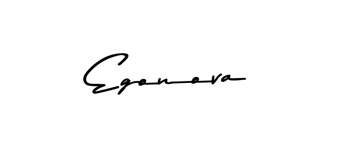 Make a beautiful signature design for name Egonova. With this signature (Asem Kandis PERSONAL USE) style, you can create a handwritten signature for free. Egonova signature style 9 images and pictures png