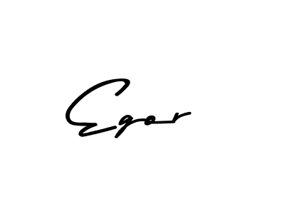 Make a beautiful signature design for name Egor. With this signature (Asem Kandis PERSONAL USE) style, you can create a handwritten signature for free. Egor signature style 9 images and pictures png