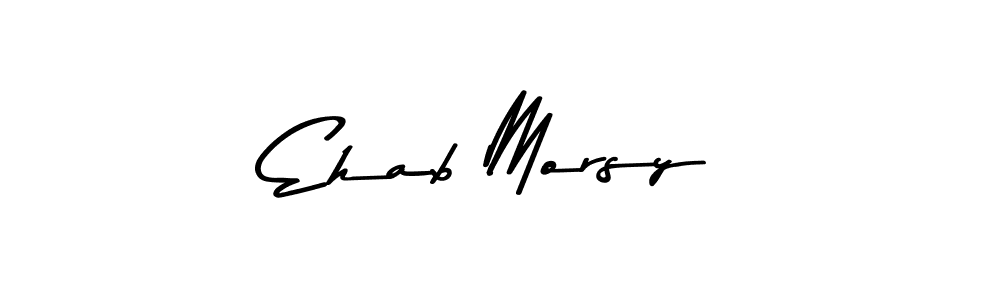 Create a beautiful signature design for name Ehab Morsy. With this signature (Asem Kandis PERSONAL USE) fonts, you can make a handwritten signature for free. Ehab Morsy signature style 9 images and pictures png