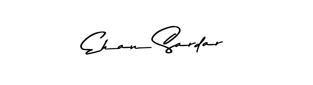 How to make Ehan Sardar name signature. Use Asem Kandis PERSONAL USE style for creating short signs online. This is the latest handwritten sign. Ehan Sardar signature style 9 images and pictures png