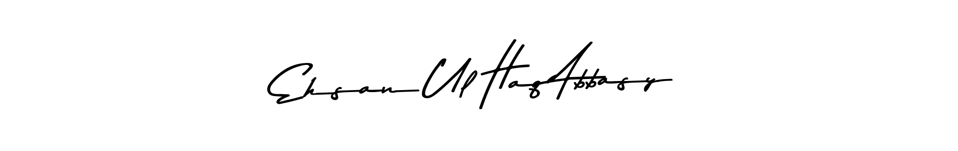 The best way (Asem Kandis PERSONAL USE) to make a short signature is to pick only two or three words in your name. The name Ehsan Ul Haq Abbasy include a total of six letters. For converting this name. Ehsan Ul Haq Abbasy signature style 9 images and pictures png