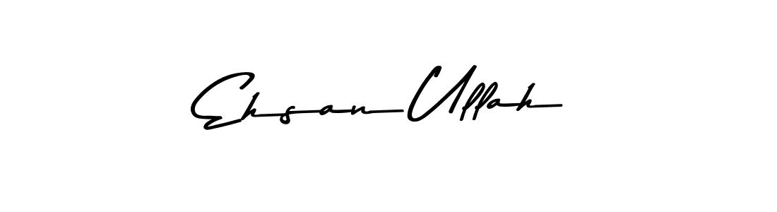 Make a beautiful signature design for name Ehsan Ullah. With this signature (Asem Kandis PERSONAL USE) style, you can create a handwritten signature for free. Ehsan Ullah signature style 9 images and pictures png