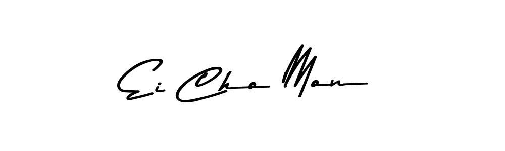 Create a beautiful signature design for name Ei Cho Mon. With this signature (Asem Kandis PERSONAL USE) fonts, you can make a handwritten signature for free. Ei Cho Mon signature style 9 images and pictures png