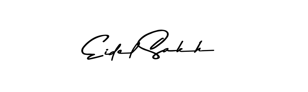 This is the best signature style for the Eidel Sakh name. Also you like these signature font (Asem Kandis PERSONAL USE). Mix name signature. Eidel Sakh signature style 9 images and pictures png