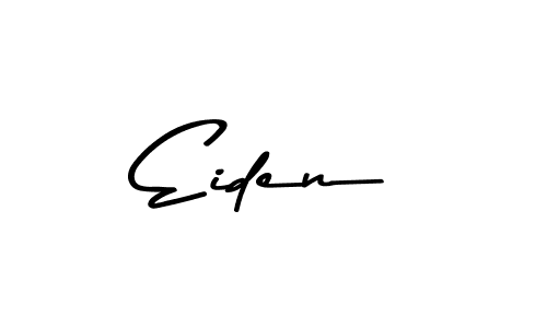 Create a beautiful signature design for name Eiden. With this signature (Asem Kandis PERSONAL USE) fonts, you can make a handwritten signature for free. Eiden signature style 9 images and pictures png