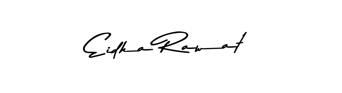 The best way (Asem Kandis PERSONAL USE) to make a short signature is to pick only two or three words in your name. The name Eidha Rawat include a total of six letters. For converting this name. Eidha Rawat signature style 9 images and pictures png
