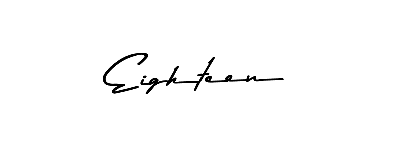 It looks lik you need a new signature style for name Eighteen. Design unique handwritten (Asem Kandis PERSONAL USE) signature with our free signature maker in just a few clicks. Eighteen signature style 9 images and pictures png