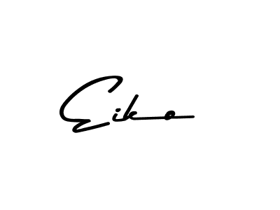 How to make Eiko name signature. Use Asem Kandis PERSONAL USE style for creating short signs online. This is the latest handwritten sign. Eiko signature style 9 images and pictures png