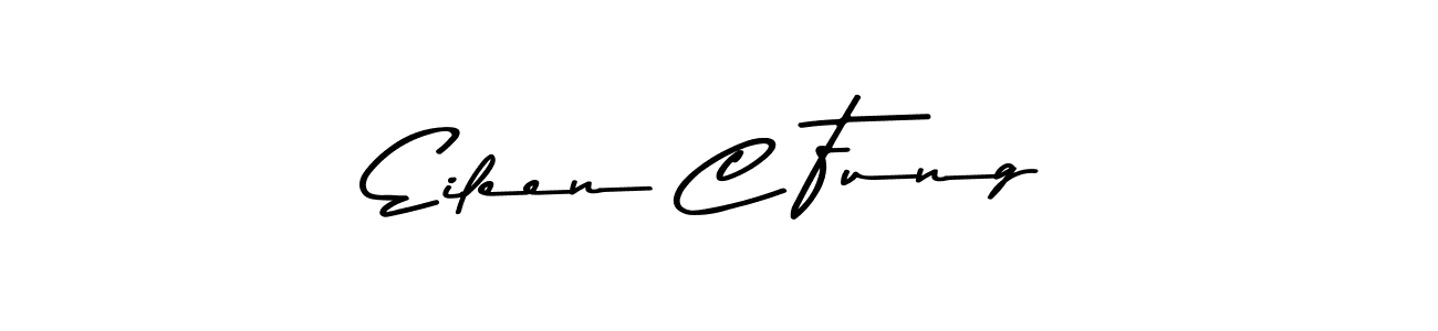 Eileen C Fung stylish signature style. Best Handwritten Sign (Asem Kandis PERSONAL USE) for my name. Handwritten Signature Collection Ideas for my name Eileen C Fung. Eileen C Fung signature style 9 images and pictures png