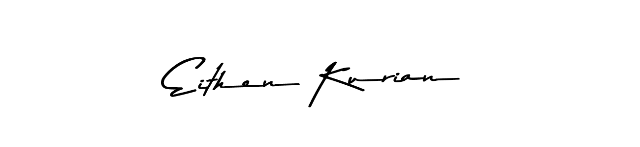 The best way (Asem Kandis PERSONAL USE) to make a short signature is to pick only two or three words in your name. The name Eithen Kurian include a total of six letters. For converting this name. Eithen Kurian signature style 9 images and pictures png
