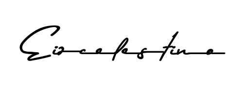 A stylish, flowing autograph style designed for name Eizcelestino using Asem Kandis PERSONAL USE typography. Perfect for digital creative projects. Eizcelestino signature style 9 images and pictures png