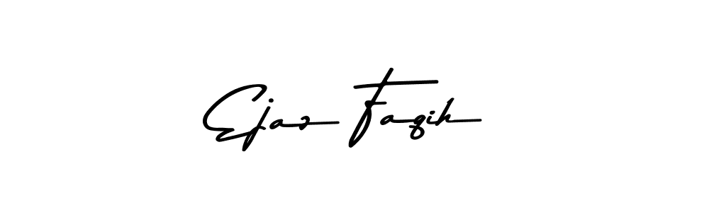 The best way (Asem Kandis PERSONAL USE) to make a short signature is to pick only two or three words in your name. The name Ejaz Faqih include a total of six letters. For converting this name. Ejaz Faqih signature style 9 images and pictures png
