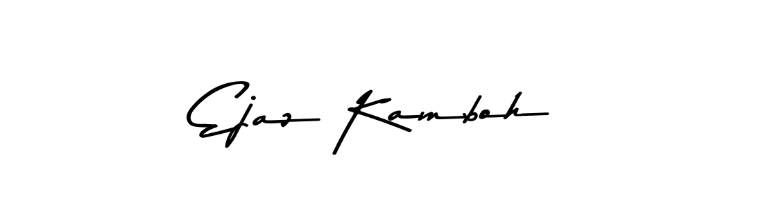 Asem Kandis PERSONAL USE is a professional signature style that is perfect for those who want to add a touch of class to their signature. It is also a great choice for those who want to make their signature more unique. Get Ejaz Kamboh name to fancy signature for free. Ejaz Kamboh signature style 9 images and pictures png