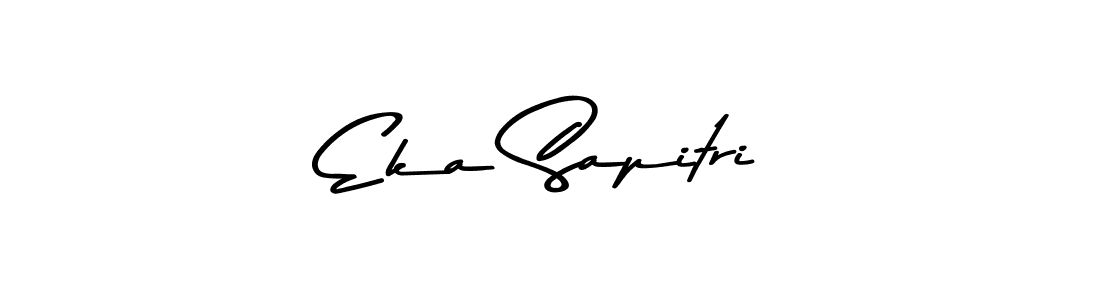 The best way (Asem Kandis PERSONAL USE) to make a short signature is to pick only two or three words in your name. The name Eka Sapitri include a total of six letters. For converting this name. Eka Sapitri signature style 9 images and pictures png