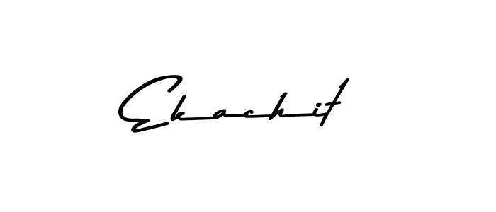 How to make Ekachit name signature. Use Asem Kandis PERSONAL USE style for creating short signs online. This is the latest handwritten sign. Ekachit signature style 9 images and pictures png