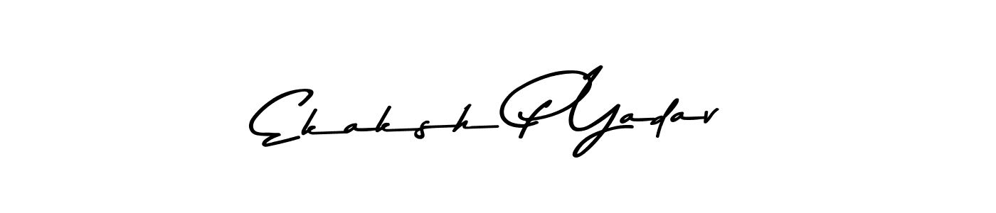 Also You can easily find your signature by using the search form. We will create Ekaksh P Yadav name handwritten signature images for you free of cost using Asem Kandis PERSONAL USE sign style. Ekaksh P Yadav signature style 9 images and pictures png
