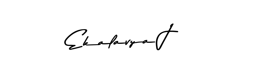 Make a beautiful signature design for name Ekalavya J. With this signature (Asem Kandis PERSONAL USE) style, you can create a handwritten signature for free. Ekalavya J signature style 9 images and pictures png