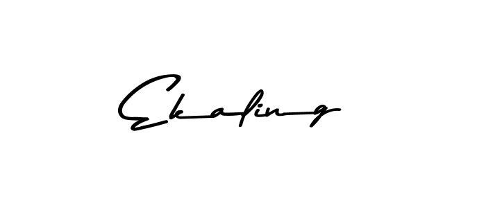 Ekaling stylish signature style. Best Handwritten Sign (Asem Kandis PERSONAL USE) for my name. Handwritten Signature Collection Ideas for my name Ekaling. Ekaling signature style 9 images and pictures png