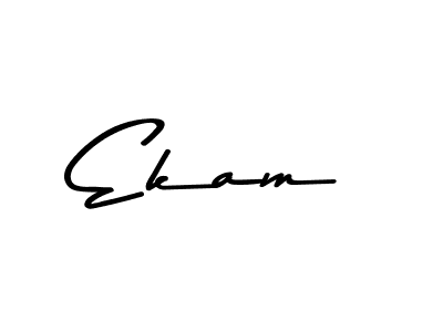 How to Draw Ekam signature style? Asem Kandis PERSONAL USE is a latest design signature styles for name Ekam. Ekam signature style 9 images and pictures png