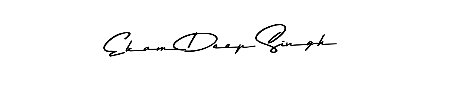 The best way (Asem Kandis PERSONAL USE) to make a short signature is to pick only two or three words in your name. The name Ekam Deep Singh include a total of six letters. For converting this name. Ekam Deep Singh signature style 9 images and pictures png