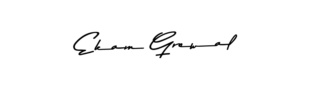 Make a beautiful signature design for name Ekam Grewal. With this signature (Asem Kandis PERSONAL USE) style, you can create a handwritten signature for free. Ekam Grewal signature style 9 images and pictures png