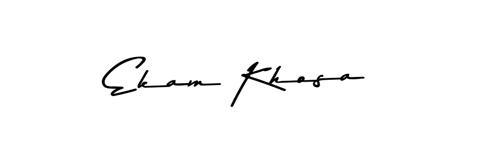 Asem Kandis PERSONAL USE is a professional signature style that is perfect for those who want to add a touch of class to their signature. It is also a great choice for those who want to make their signature more unique. Get Ekam Khosa name to fancy signature for free. Ekam Khosa signature style 9 images and pictures png