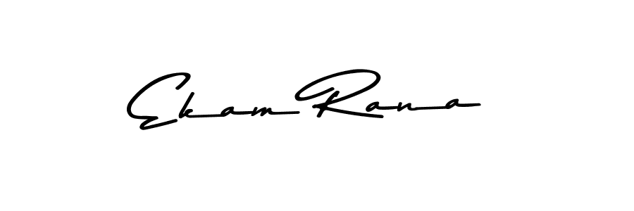 Create a beautiful signature design for name Ekam Rana. With this signature (Asem Kandis PERSONAL USE) fonts, you can make a handwritten signature for free. Ekam Rana signature style 9 images and pictures png