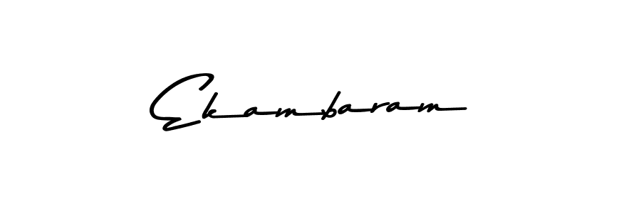 Design your own signature with our free online signature maker. With this signature software, you can create a handwritten (Asem Kandis PERSONAL USE) signature for name Ekambaram. Ekambaram signature style 9 images and pictures png