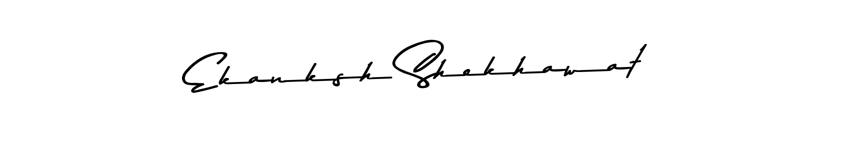 Create a beautiful signature design for name Ekanksh Shekhawat. With this signature (Asem Kandis PERSONAL USE) fonts, you can make a handwritten signature for free. Ekanksh Shekhawat signature style 9 images and pictures png