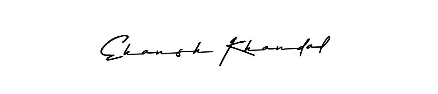 Asem Kandis PERSONAL USE is a professional signature style that is perfect for those who want to add a touch of class to their signature. It is also a great choice for those who want to make their signature more unique. Get Ekansh Khandal name to fancy signature for free. Ekansh Khandal signature style 9 images and pictures png