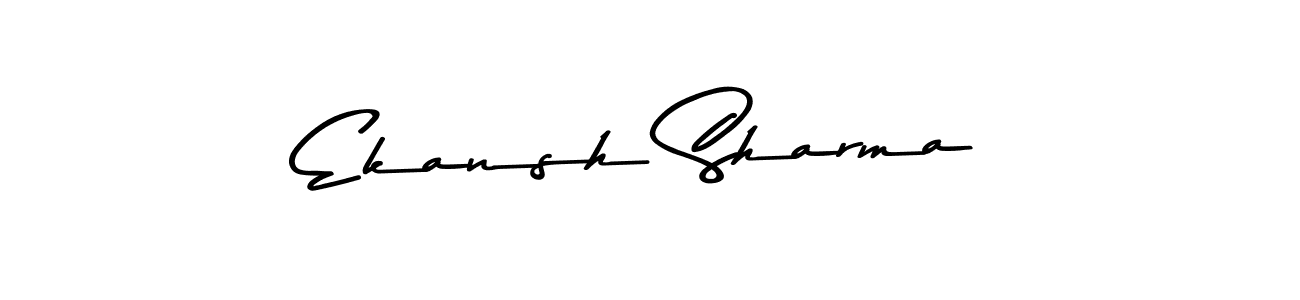 Use a signature maker to create a handwritten signature online. With this signature software, you can design (Asem Kandis PERSONAL USE) your own signature for name Ekansh Sharma. Ekansh Sharma signature style 9 images and pictures png