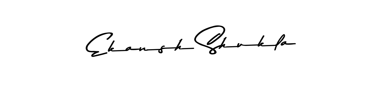 Ekansh Shukla stylish signature style. Best Handwritten Sign (Asem Kandis PERSONAL USE) for my name. Handwritten Signature Collection Ideas for my name Ekansh Shukla. Ekansh Shukla signature style 9 images and pictures png