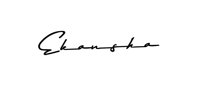 Ekansha stylish signature style. Best Handwritten Sign (Asem Kandis PERSONAL USE) for my name. Handwritten Signature Collection Ideas for my name Ekansha. Ekansha signature style 9 images and pictures png